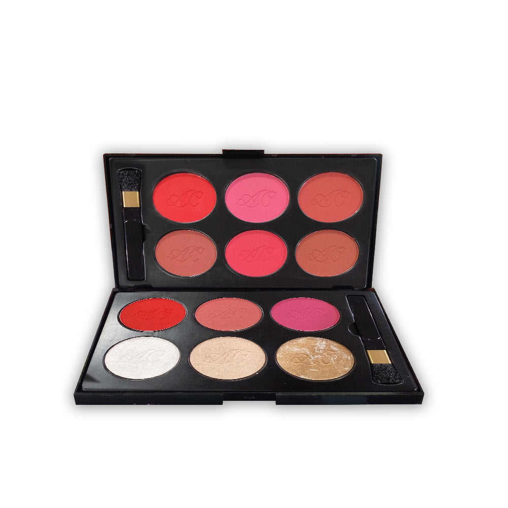 Aqua Color Line 6+6 Blush Glow & Contour Kit - Buy Online in Pakistan at Cosmia.pk