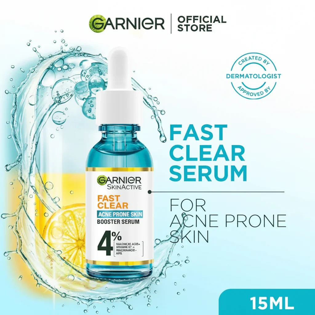 Garnier Skin Active Fast Clear Booster Serum For Acne Prone Skin - Buy Online in Pakistan at Cosmia.pk