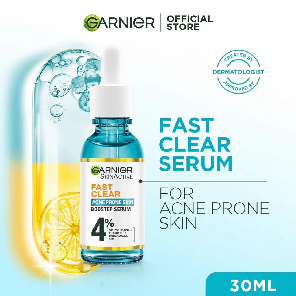 Garnier Skin Active Fast Clear Booster Serum For Acne Prone Skin - Buy Online in Pakistan at Cosmia.pk