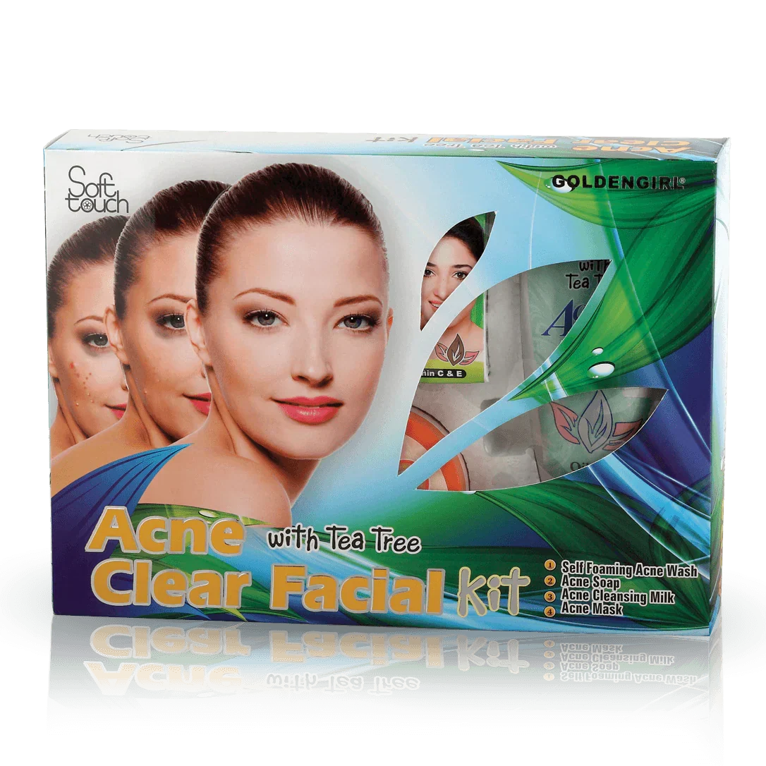 Soft Touch Acne Clear Facial Kit 4 Items - Buy Online in Pakistan at Cosmia.pk