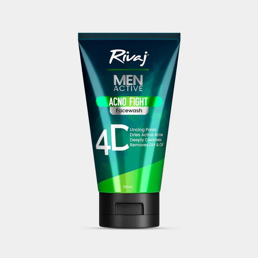 Rivaj Men Acno Fight Face Wash - 100ml - Buy Online in Pakistan at Cosmia.pk