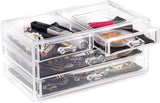 Acrylic Makeup Organizer Drawers Stand, Brush Holder and Jewellery Storage - Buy Online in Pakistan at Cosmia.pk