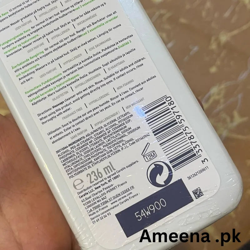 CeraVe Hydrating Facial Cleanser 8oz – 236ml - Buy Online in Pakistan at Cosmia.pk