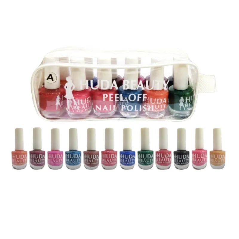 Huda Beauty Nail Paint Peel off - 12 Pcs - Buy Online in Pakistan at Cosmia.pk