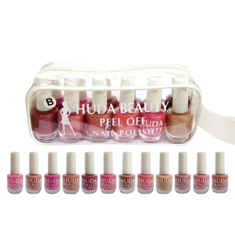Huda Beauty Nail Paint Peel off - 12 Pcs - Buy Online in Pakistan at Cosmia.pk