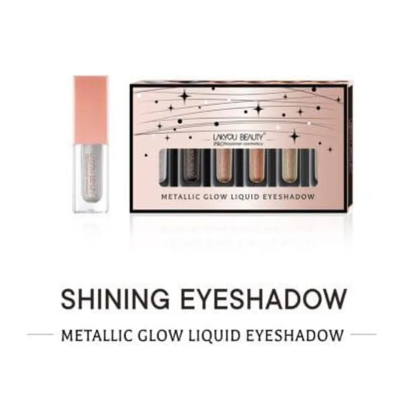 Lakyou Beauty Metallic Glow Liquid Eyeshadow - 6Pcs - Buy Online in Pakistan at Cosmia.pk