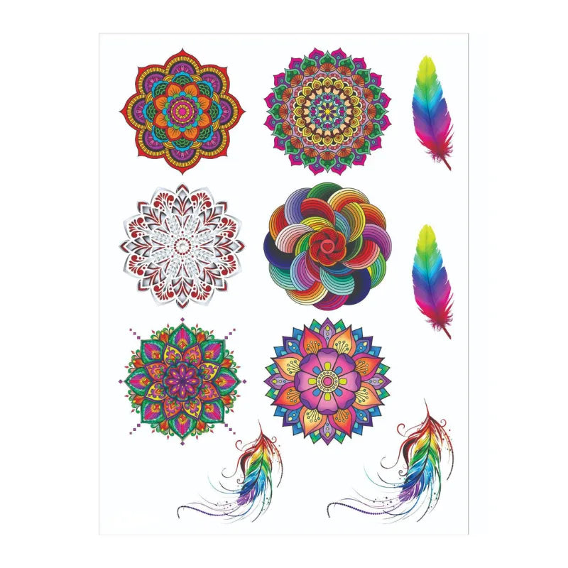 Multi Color Mehndi Stickers, Temporary Henna Tattoos - Buy Online in Pakistan at Cosmia.pk