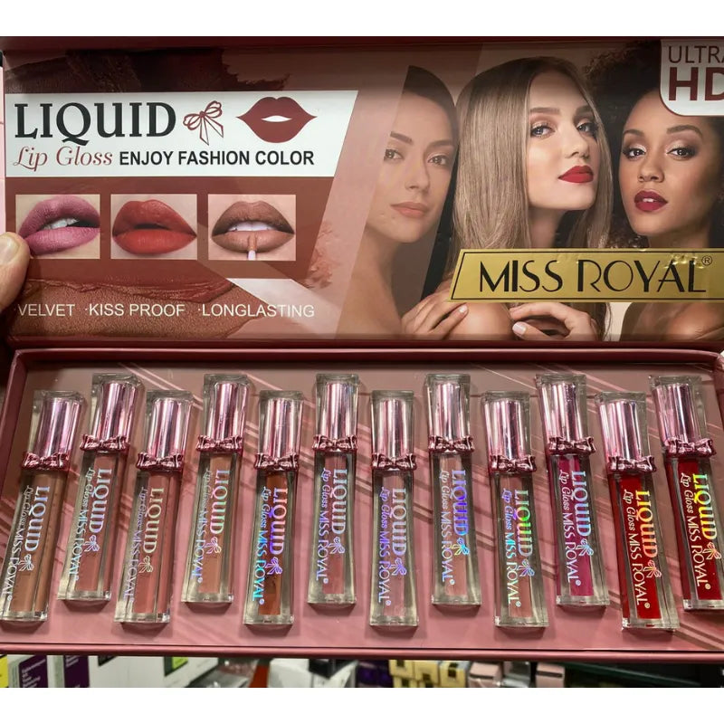 12 PCS miss royal Lipgloss - Buy Online in Pakistan at Cosmia.pk