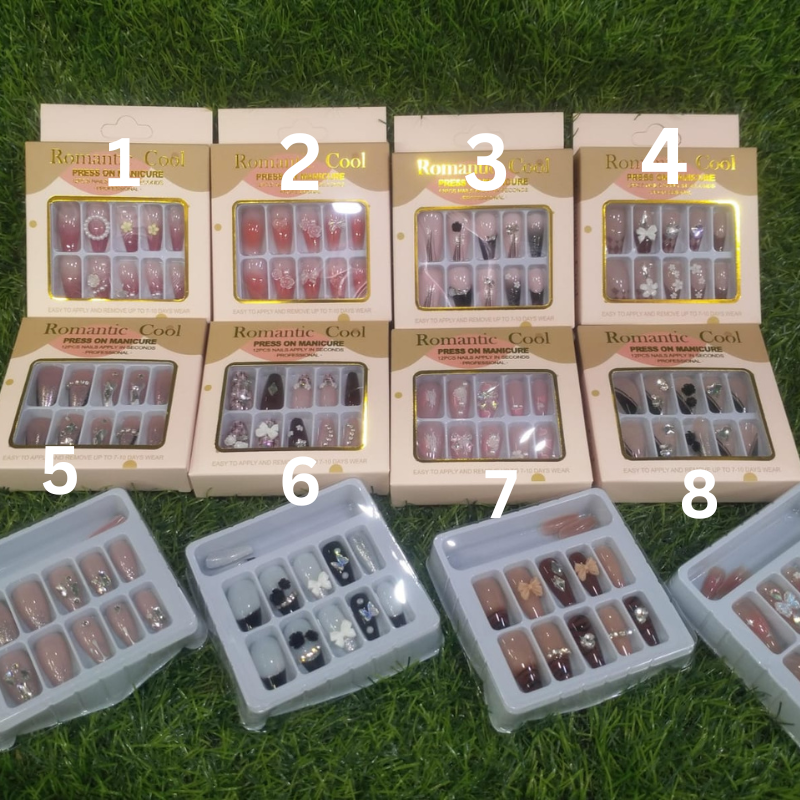 Romantic Cool False & Artifical Nails - Buy Online in Pakistan at Cosmia.pk