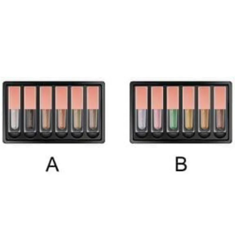 Lakyou Beauty Metallic Glow Liquid Eyeshadow - 6Pcs - Buy Online in Pakistan at Cosmia.pk
