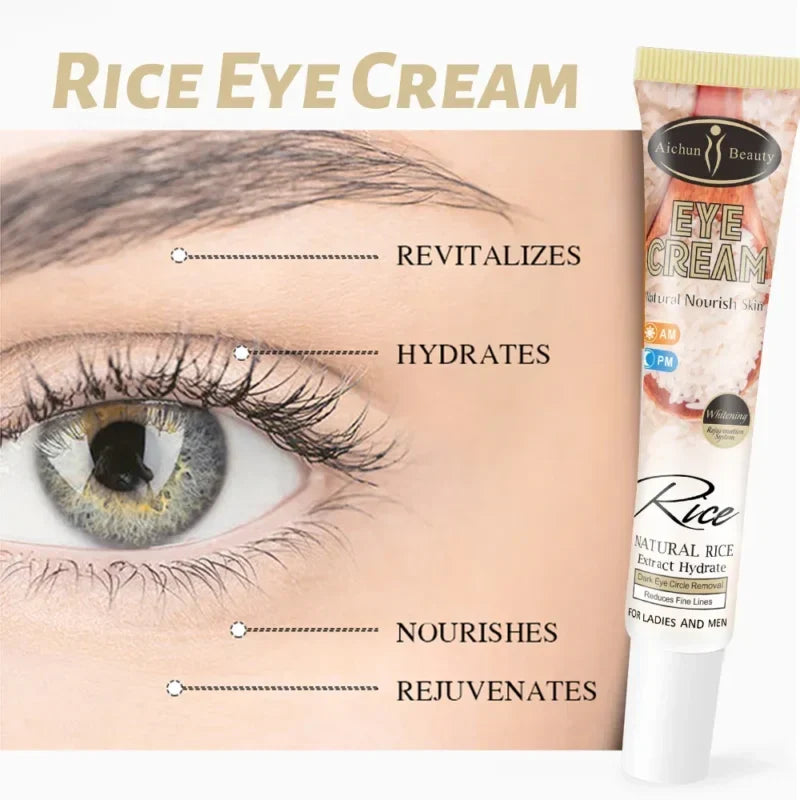 Aichun Beauty Natural Rice Nourish Eye Cream 25g - Buy Online in Pakistan at Cosmia.pk
