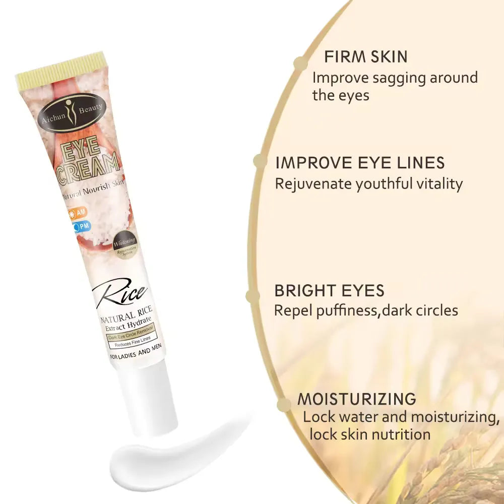 Aichun Beauty Natural Rice Nourish Eye Cream 25g - Buy Online in Pakistan at Cosmia.pk