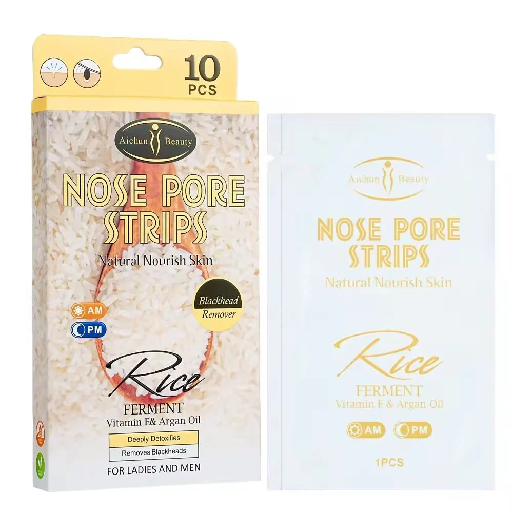 Aichun Beauty Rice Nose Pore Strips Pack of 10pcs - Buy Online in Pakistan at Cosmia.pk