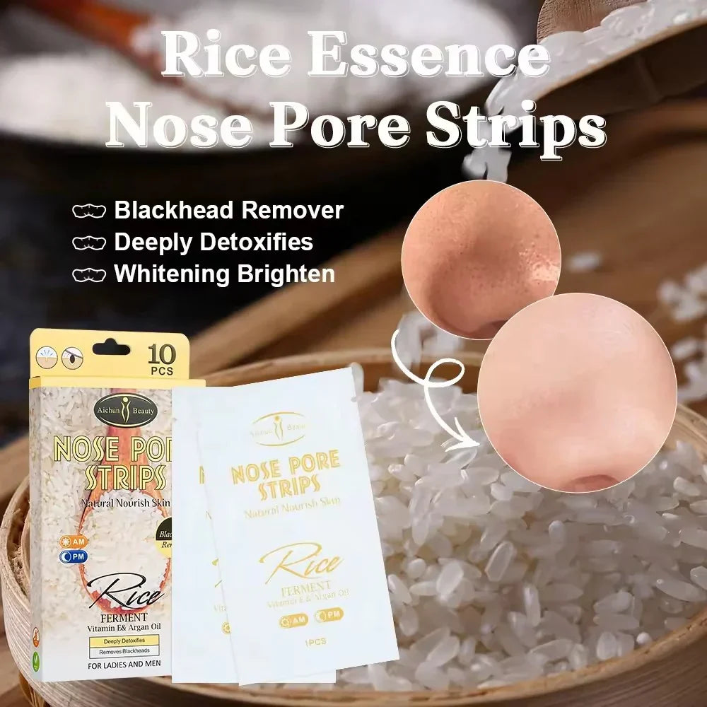 Aichun Beauty Rice Nose Pore Strips Pack of 10pcs - Buy Online in Pakistan at Cosmia.pk