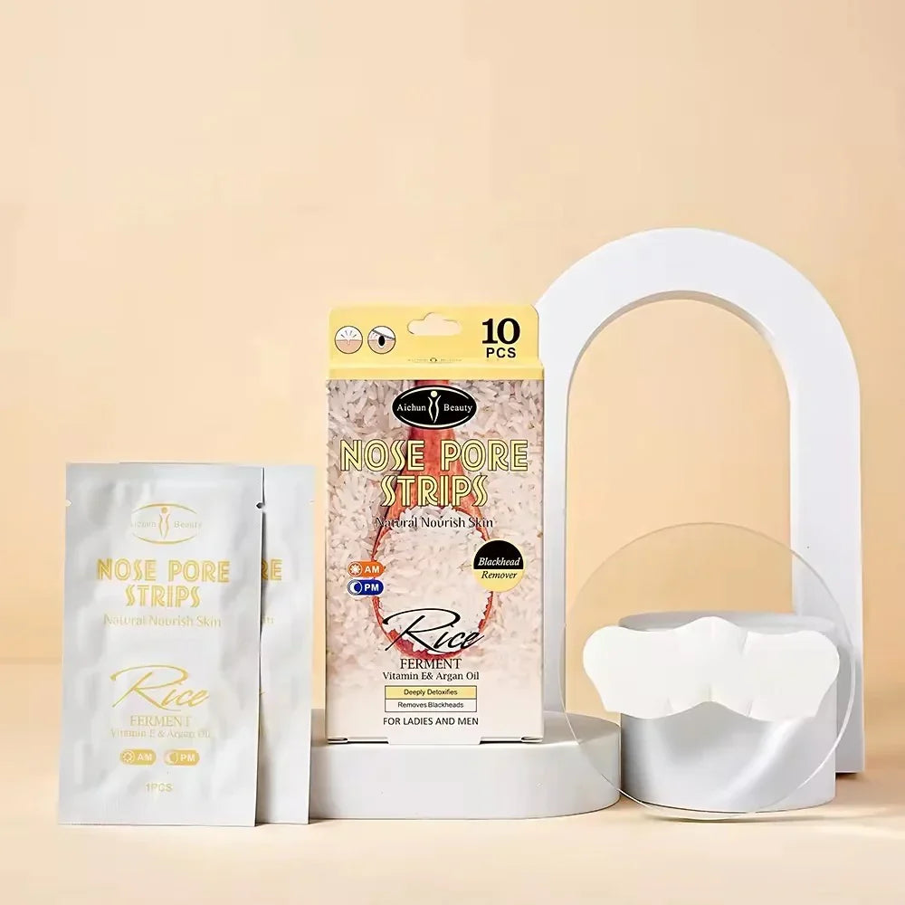 Aichun Beauty Rice Nose Pore Strips Pack of 10pcs - Buy Online in Pakistan at Cosmia.pk