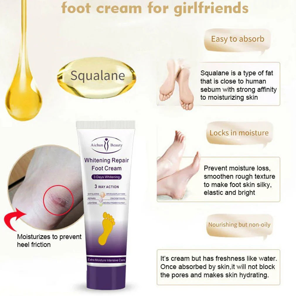 Aichun Beauty Whitening Repair Foot Cream 100ml - Buy Online in Pakistan at Cosmia.pk