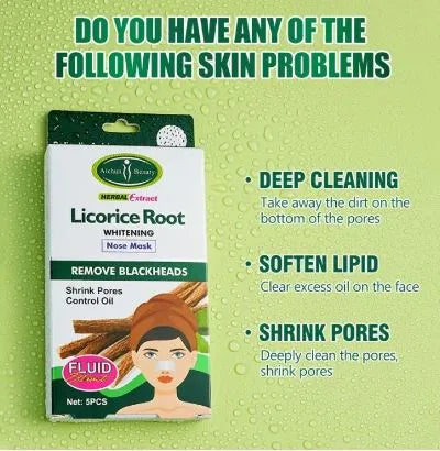 Aichun Beauty 5pcs Licorice Root Nose Mask - Buy Online in Pakistan at Cosmia.pk