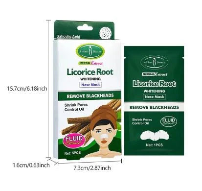 Aichun Beauty 5pcs Licorice Root Nose Mask - Buy Online in Pakistan at Cosmia.pk