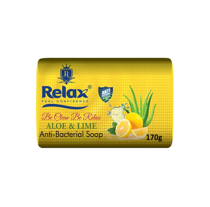 Relax Aloe and Lime Anti-Bacterial Soap  - 170gm - Buy Online in Pakistan at Cosmia.pk
