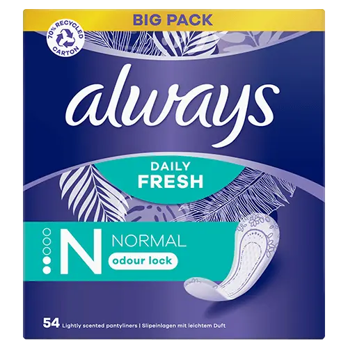 Always Daily Fresh Normal - 54Pcs - Buy Online in Pakistan at Cosmia.pk