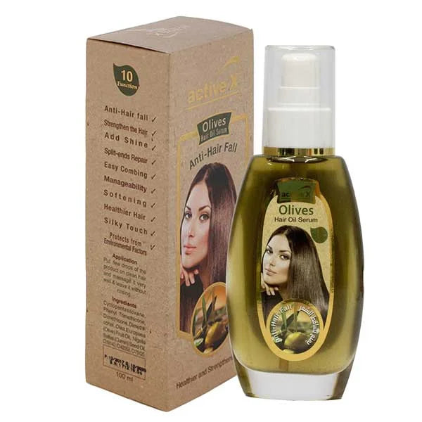 Silky Cool Extra Anti-Hairfall Olives Hair Oil Serum 100ml - Buy Online in Pakistan at Cosmia.pk