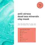Freeman Anti-Stress Dead Sea Minerals Clay Mask 75ml - Buy Online in Pakistan at Cosmia.pk