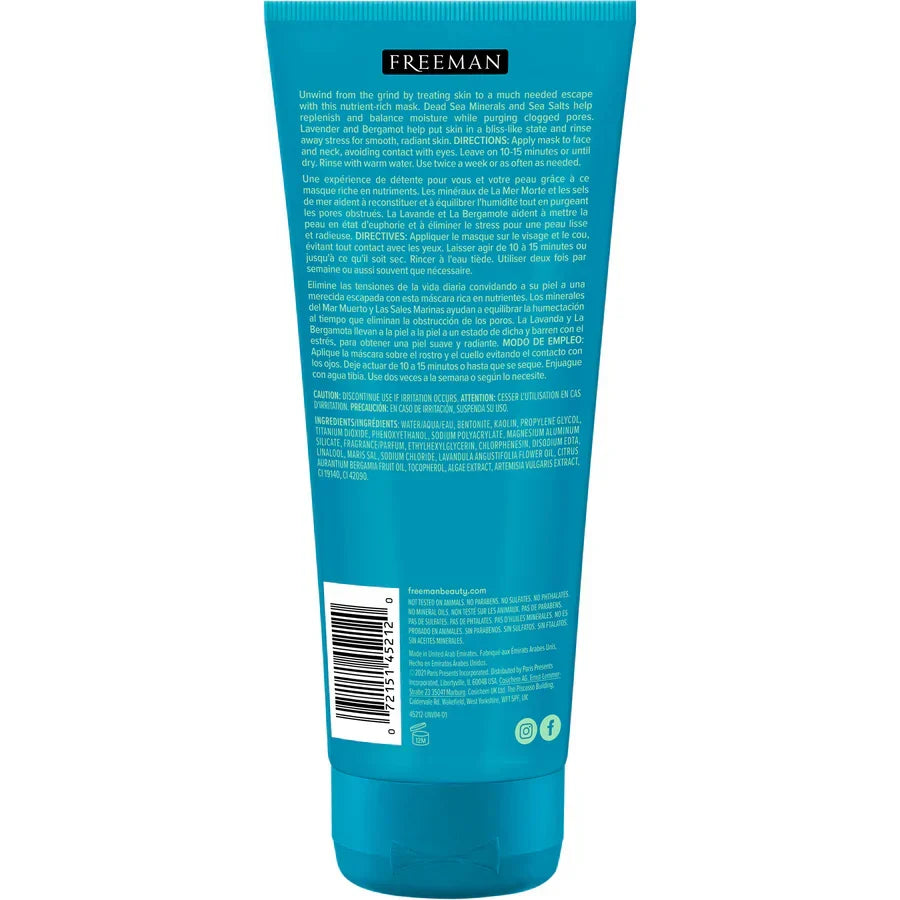 Freeman Anti-Stress Dead Sea Minerals Clay Mask 75ml - Buy Online in Pakistan at Cosmia.pk