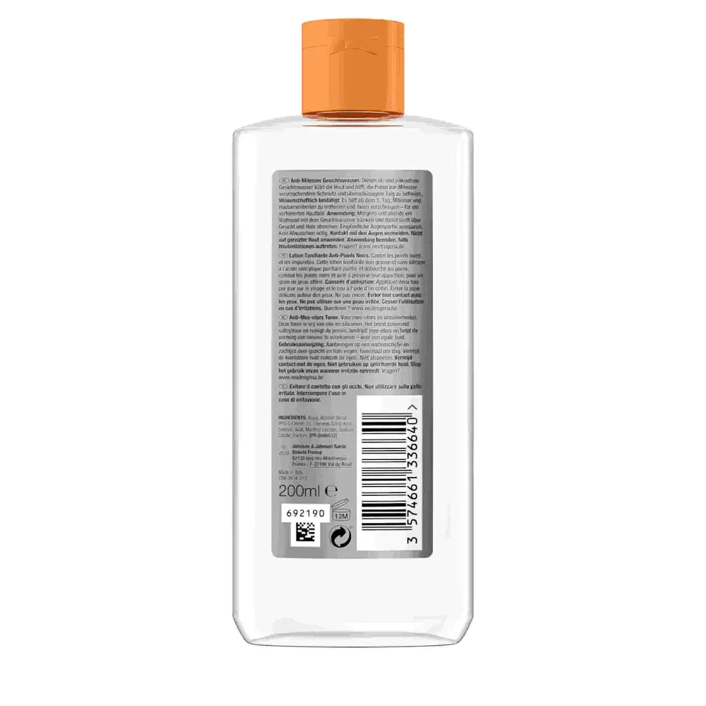 Neutrogena Anti-Blackhead Facial Toner - 200ml - Buy Online in Pakistan at Cosmia.pk