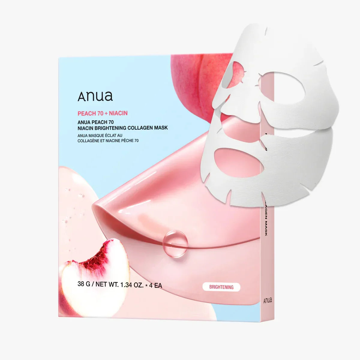 Anua Peach 70 Niacin Brightening Collagen Mask 38g - Buy Online in Pakistan at Cosmia.pk