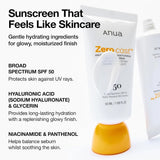 Anua Zero Cast Moisturizing Sunscreen SPF50+ 50ml - Buy Online in Pakistan at Cosmia.pk