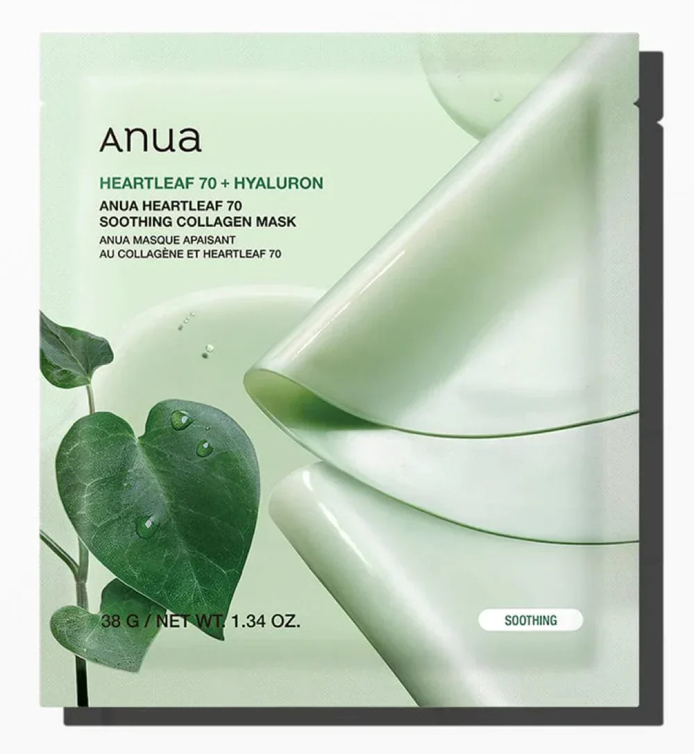 Anua Heartleaf 70 Soothing Collagen Sheet Mask 38g - Buy Online in Pakistan at Cosmia.pk