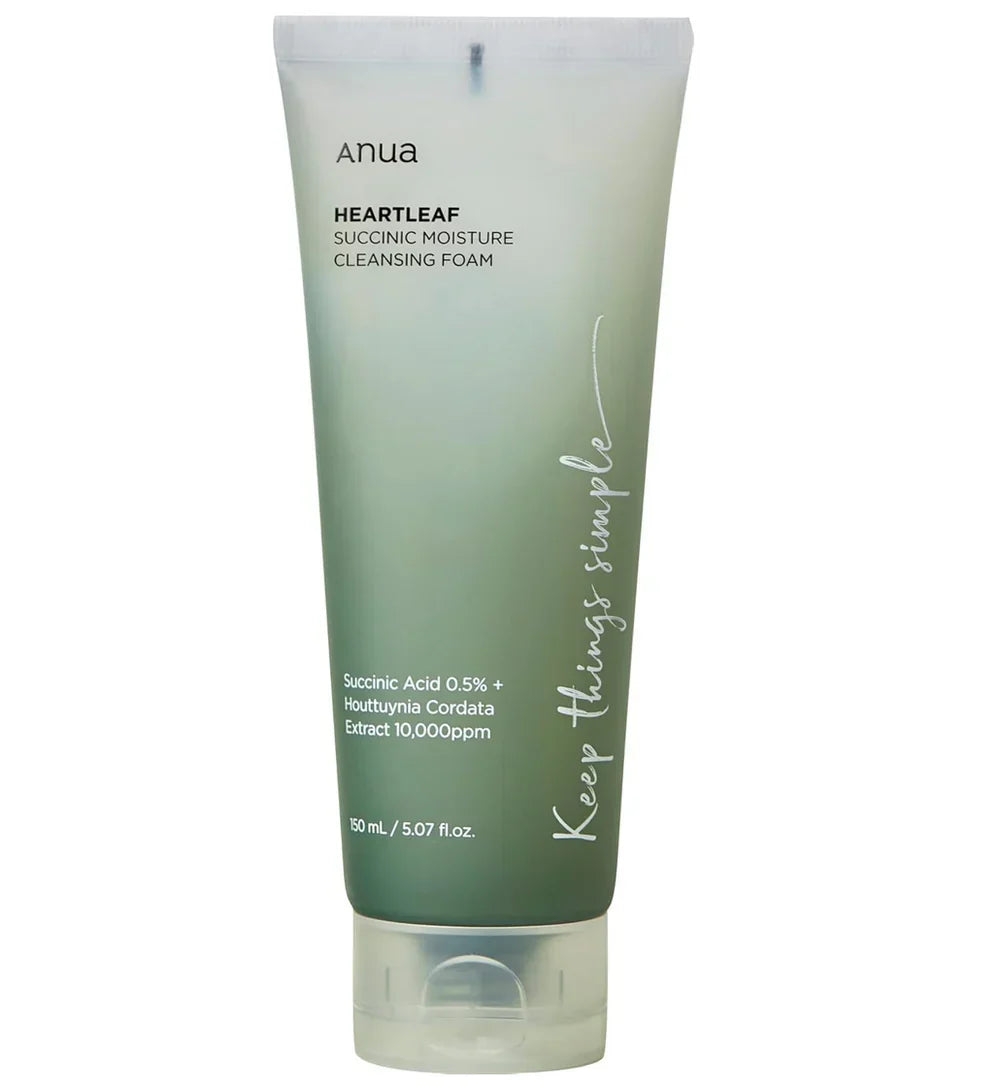 Anua Heartleaf Succinic Moisture Cleansing Foam 150ml - Buy Online in Pakistan at Cosmia.pk