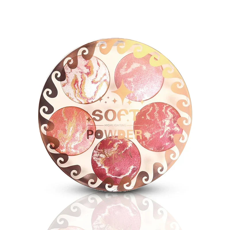 Aqua Color Line 5 in 1 Highlighter & Blush on Kit - Buy Online in Pakistan at Cosmia.pk