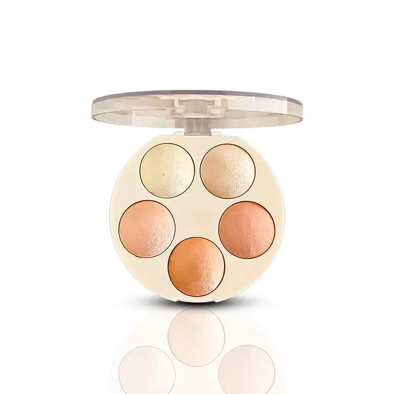 Aqua Color Line 5 in 1 Highlighter & Blush on Kit - Buy Online in Pakistan at Cosmia.pk