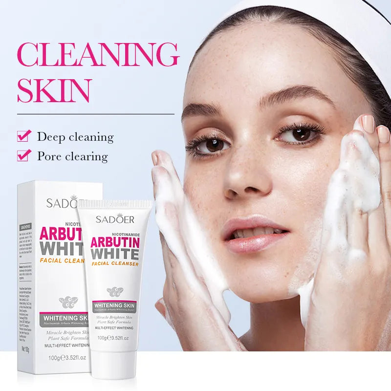 Sadoer Nicotinamide Arbutin White Facial Cleanser 100g - Buy Online in Pakistan at Cosmia.pk