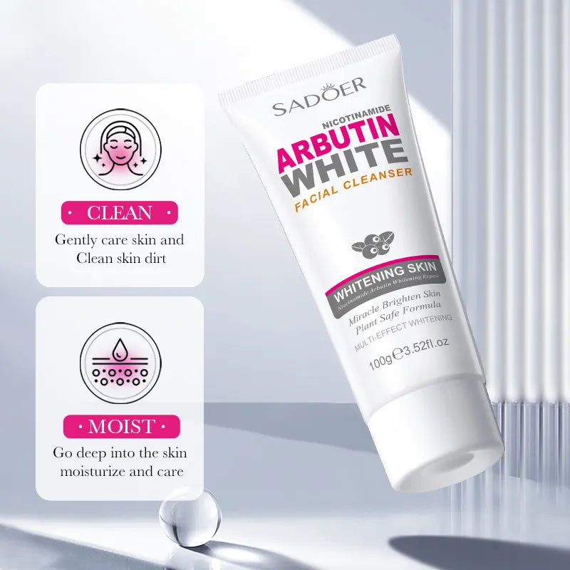 Sadoer Nicotinamide Arbutin White Facial Cleanser 100g - Buy Online in Pakistan at Cosmia.pk
