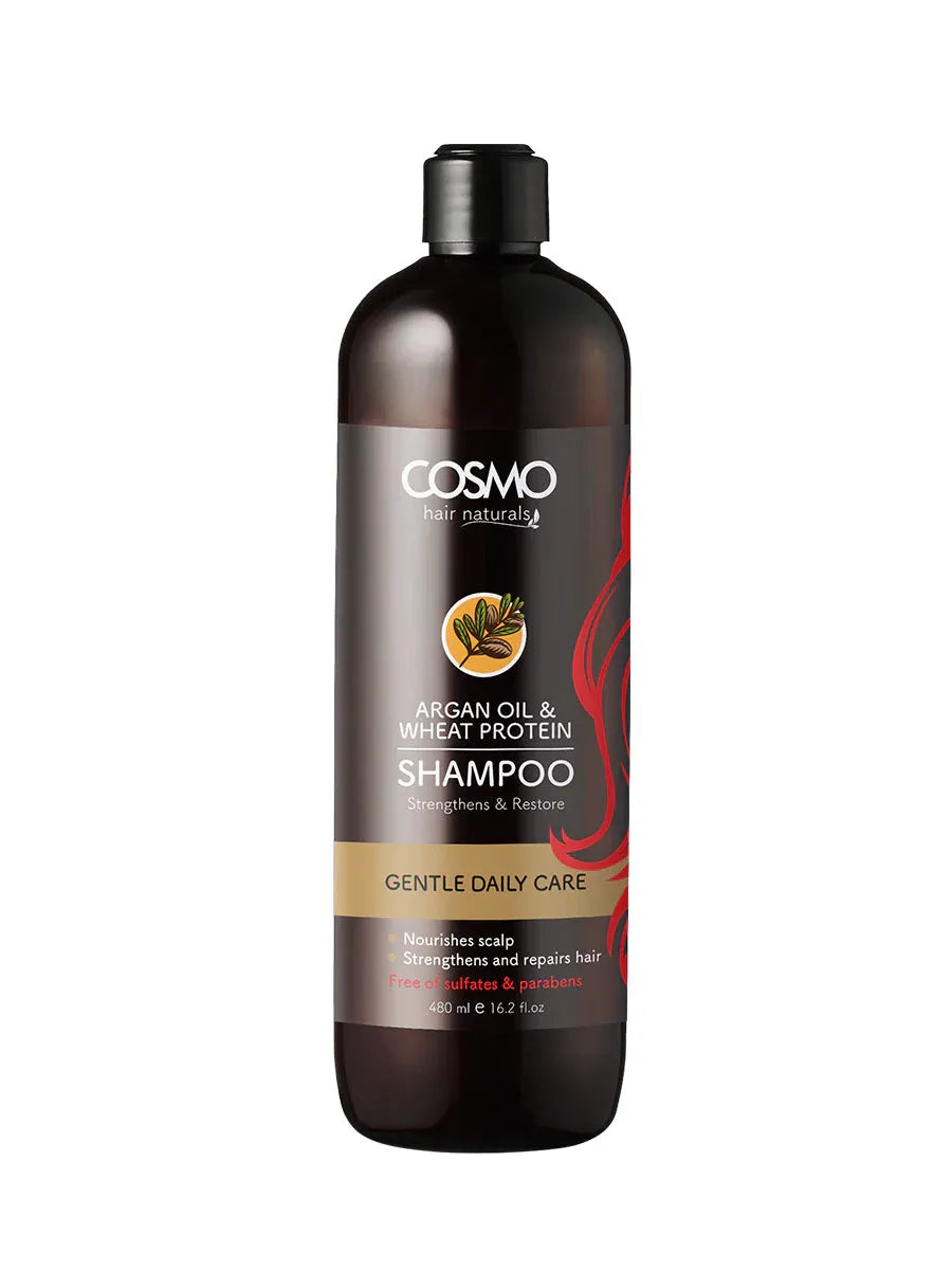Cosmo Gentle Daily Care Argan Oil & Wheat Protein Shampoo - 480ml - Buy Online in Pakistan at Cosmia.pk