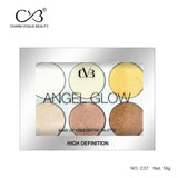 CVB 6 Shades High Definition Angel Glow Makeup Highlighter Palette C37 - Buy Online in Pakistan at Cosmia.pk