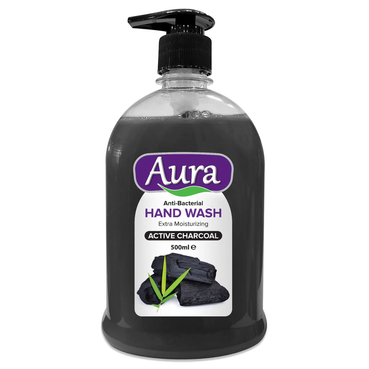 Aura Anti-Bacterial Liquid Handwash Charcoal 500ML - Buy Online in Pakistan at Cosmia.pk
