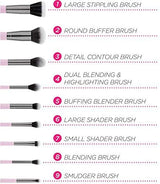 BH Cosmetics Bella - 9 Piece Makeup Brushes Set - Buy Online in Pakistan at Cosmia.pk