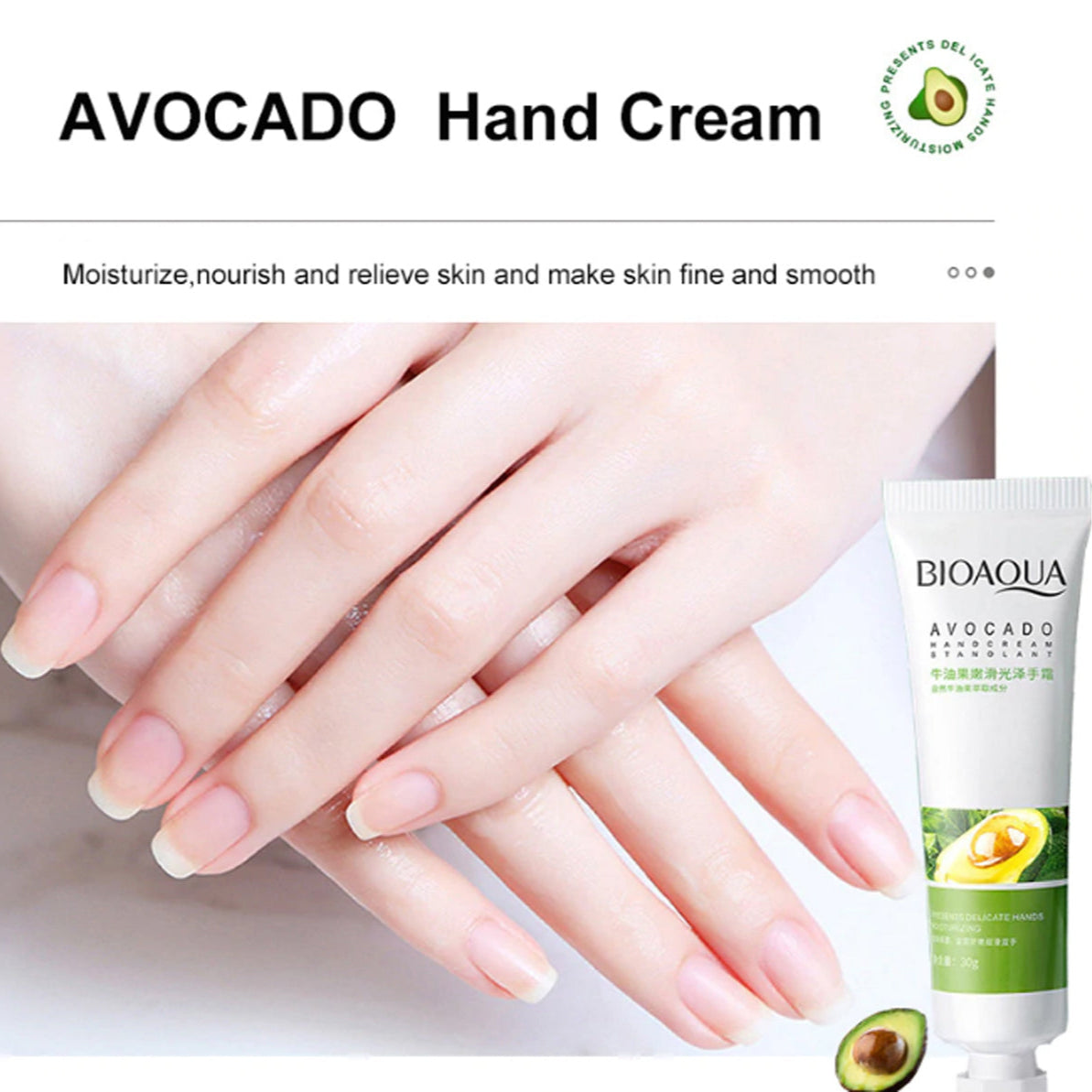 Bioaqua Avocado Moisturizing Hand Cream 30g - Buy Online in Pakistan at Cosmia.pk