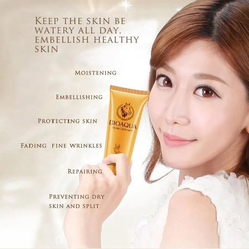 BIOAQUA Horse Ointment Miracle Moisturizing Hand Cream – 60g - Buy Online in Pakistan at Cosmia.pk