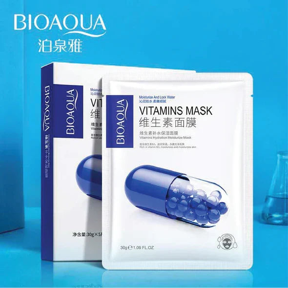 BIOAQUA Vitamins Hydration Moisture Face Mask Sheet - Buy Online in Pakistan at Cosmia.pk