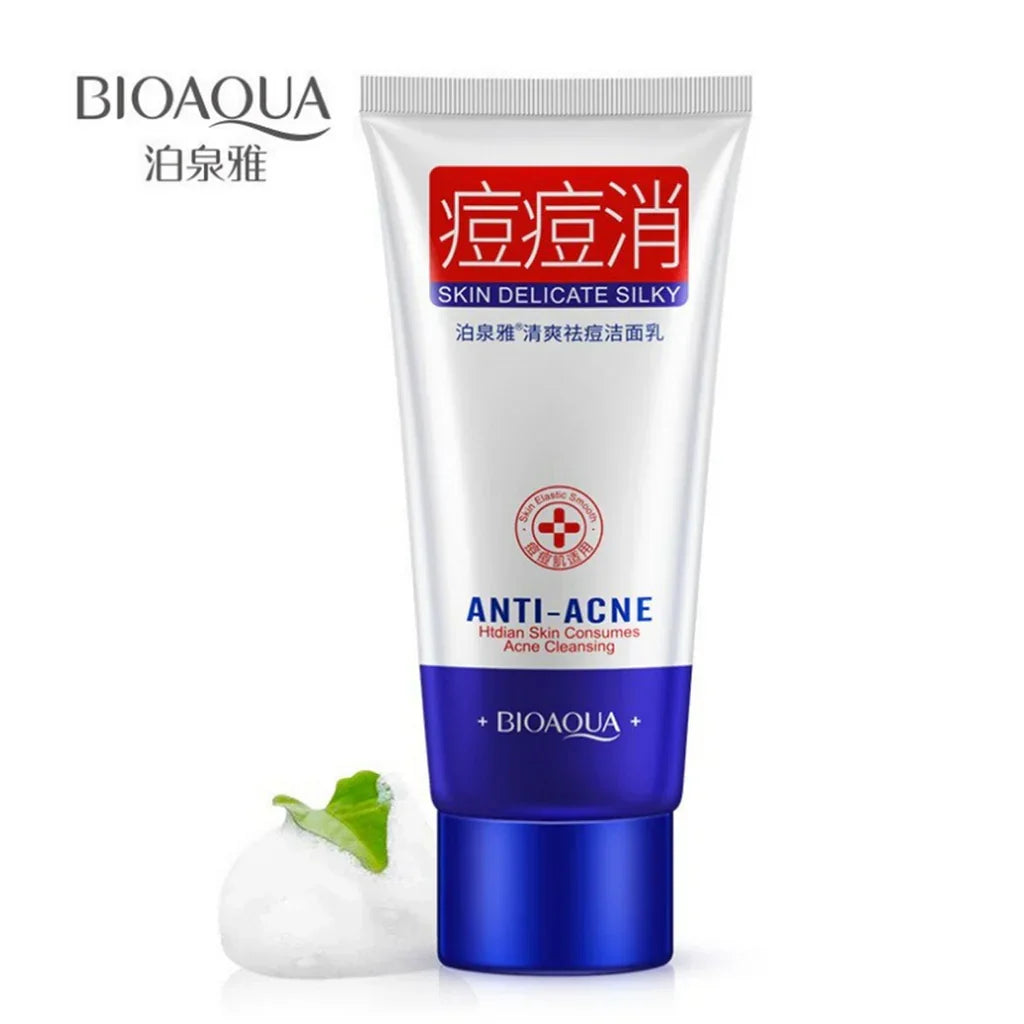 Bioaqua Anti‑Acne Pox Repair Pore Oil Control Anti‑Dirt Bubble Foam Face Wash Cleanser - 100g - Buy Online in Pakistan at Cosmia.pk