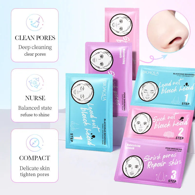 BIOAQUA Blackhead Remover 3 Steps Sachet - Buy Online in Pakistan at Cosmia.pk