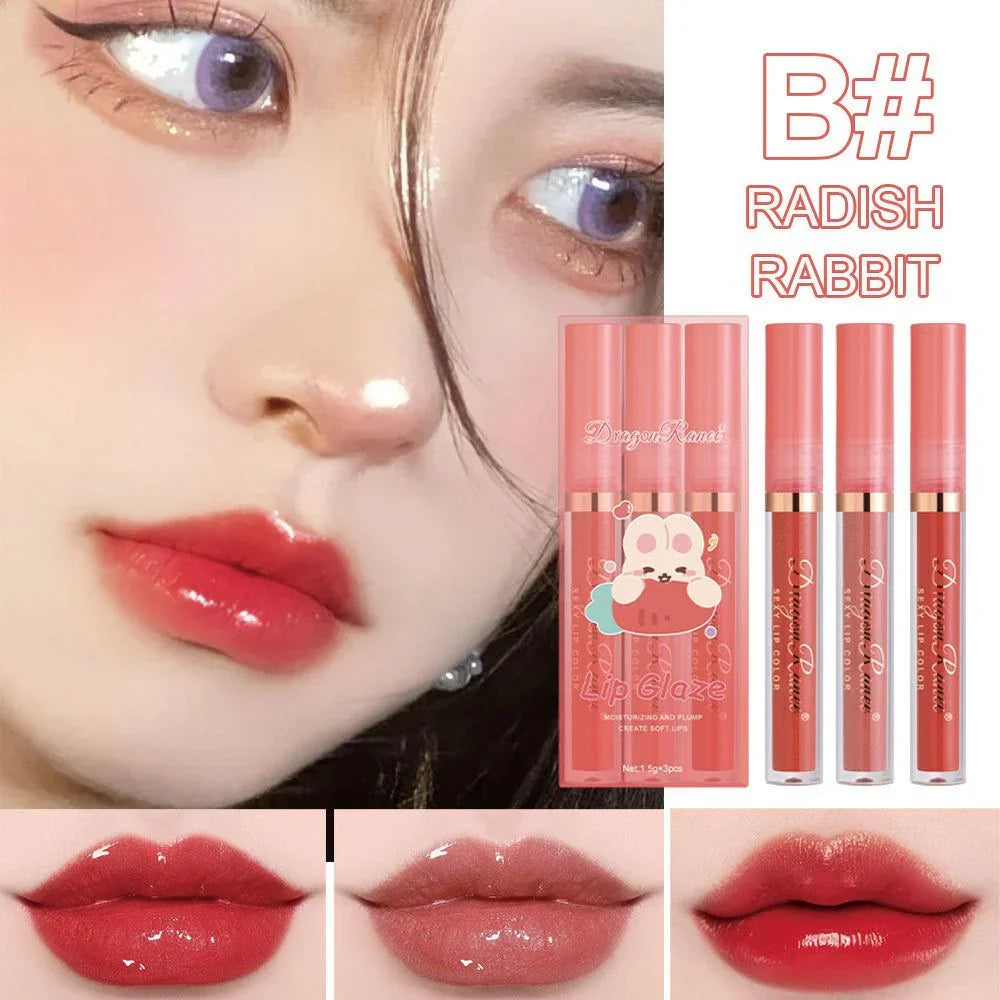 3 Pcs Dragon Ranee Moisturizing Majestic Lip Glaze - Buy Online in Pakistan at Cosmia.pk