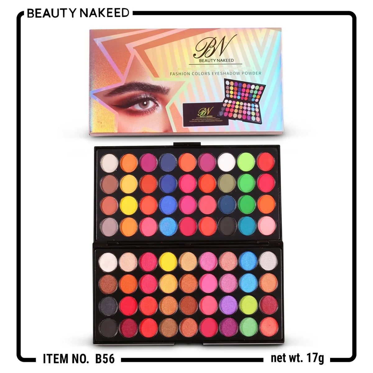 BN Beauty Nakeed 72 Color Eyeshadow Palette - Buy Online in Pakistan at Cosmia.pk