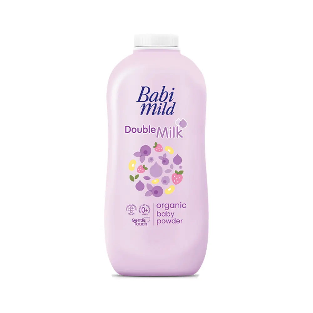 Babi Mild Double Milk Organic Baby Powder - 350g - Buy Online in Pakistan at Cosmia.pk