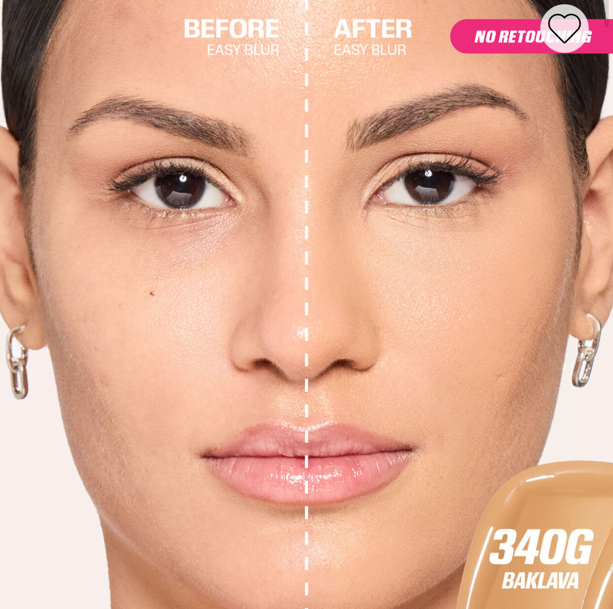 Huda Beauty Easy Blur Natural Airbrush Foundation 30ml - 340G Baklava - buy online in Pakistan