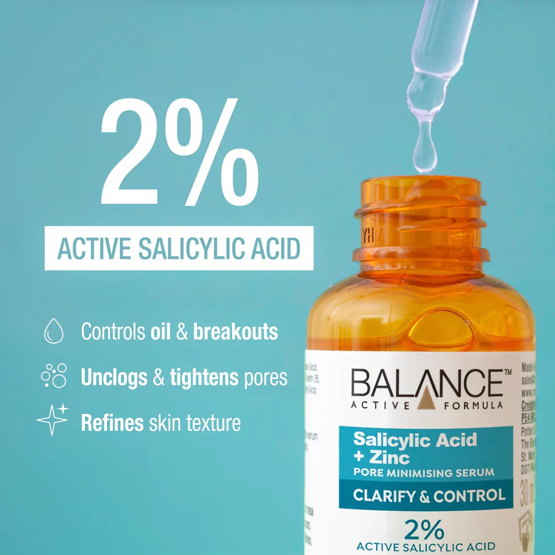Balance Active Formula Salicylic Acid & Zinc Pore Minimising Serum - Buy Online in Pakistan at Cosmia.pk